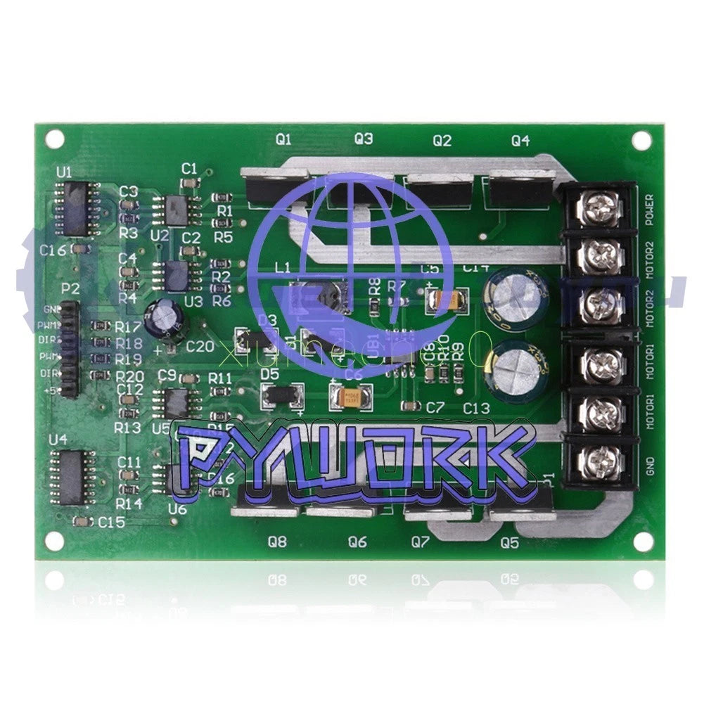 1X DC MOSFET IRF3205 3 -36V 10A Dual Motor Driver Module Board H-bridge