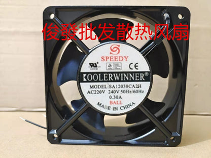 SPEEDY SA12038CA2H 12CM 220V 0.30A Metal Cooling Fan