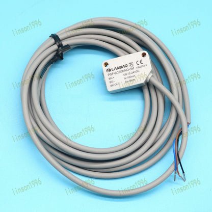 New LANBAO PSF-BC30DNO-3M Photoelectric Switch Sensor in a Box - LANBAO