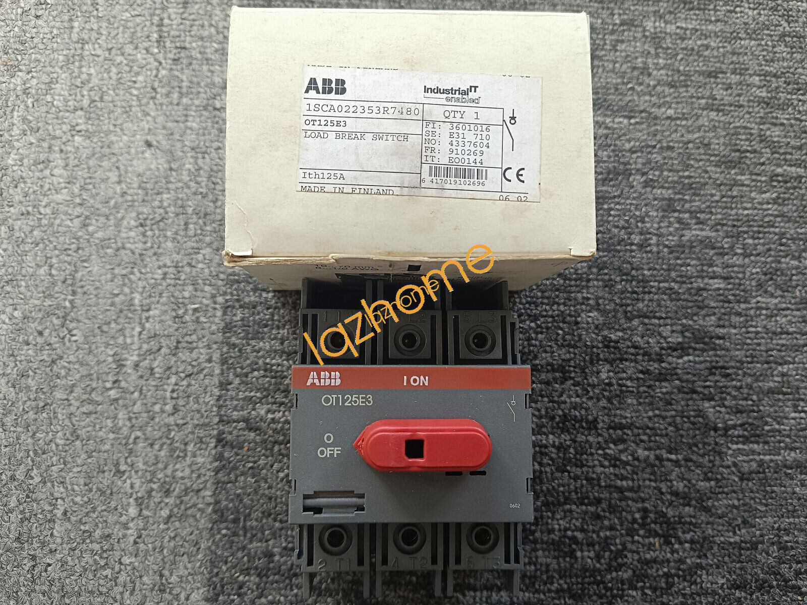 ABB OT125E3 ISCA022353R7480 1PC Disconnect Switch Fast - ABB
