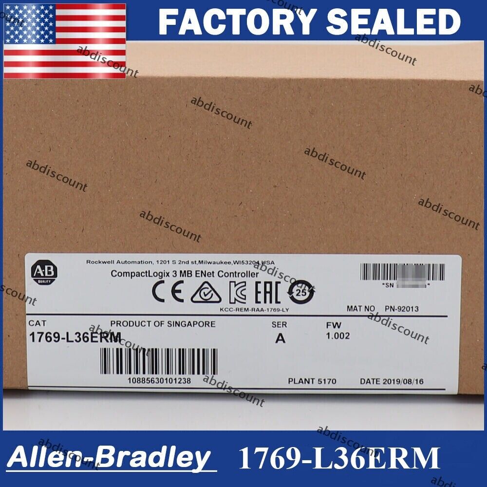 Allen-Bradley 1769-L36ERM CompactLogix 3MB Motion Controller SER A - ALLEN-BRADLEY