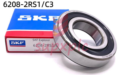 SKF 6208-2RS1/C3 DEEP GROOVE BALL BEARING, RUBBER SEALED 40x80x18 (mm)