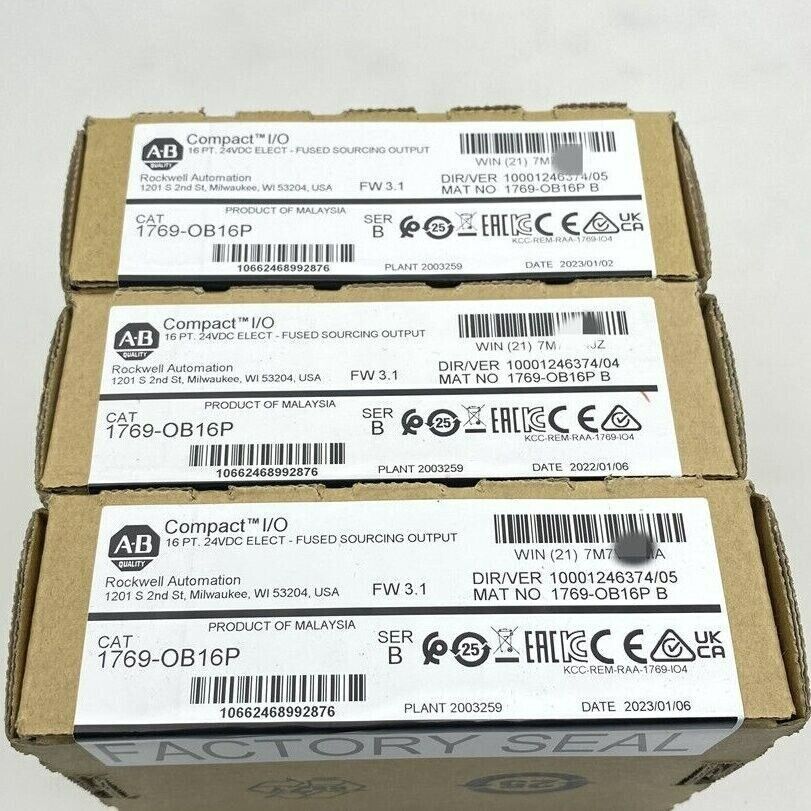 Allen Bradley 1769-OB16P SER B CompactLogix 16 Pt Module New Factory Sealed - ALLEN BRADLEY