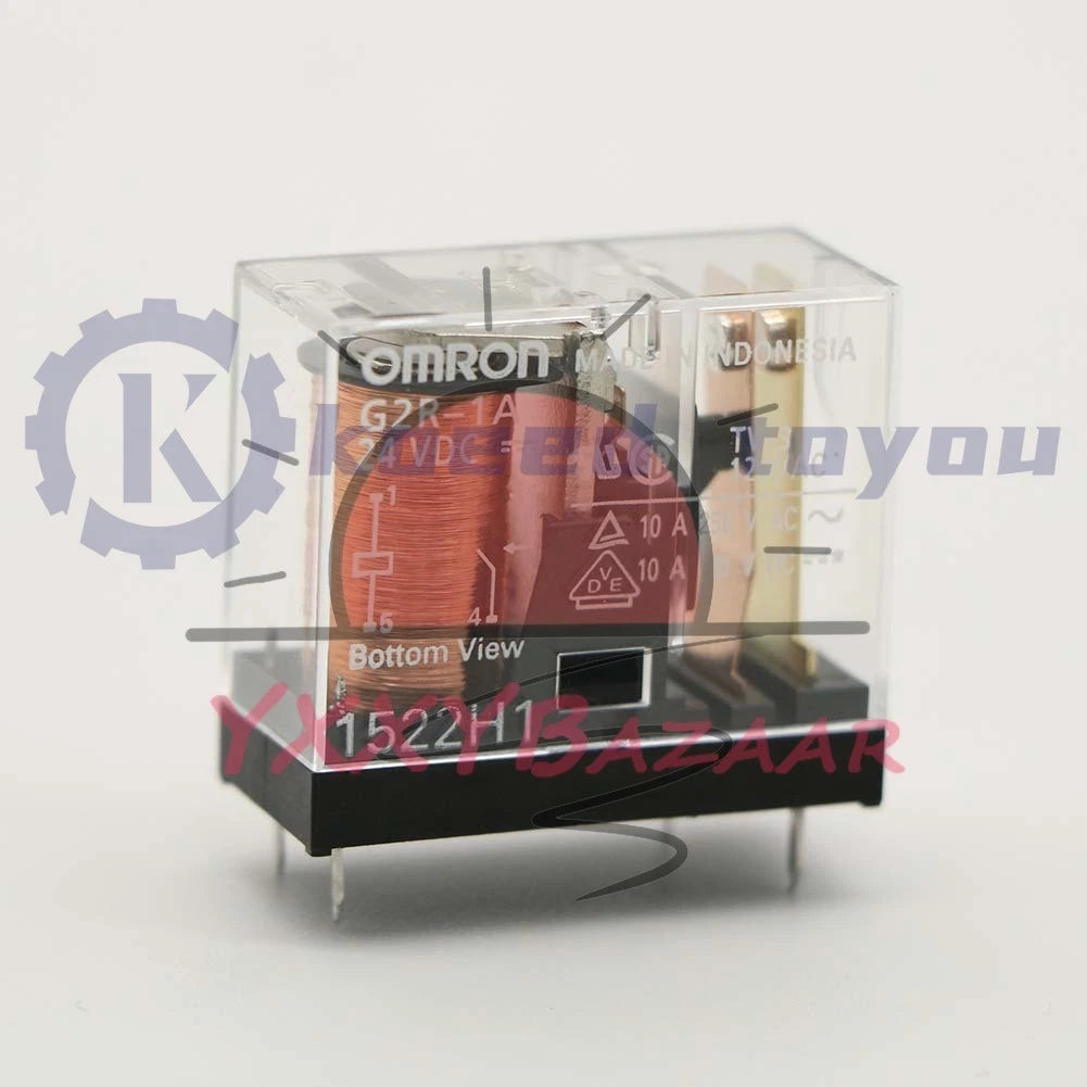 G2R-1A 24VDC G2R-1A DC24 Power Relay 10A 250VAC 4 Pins x 10PCS