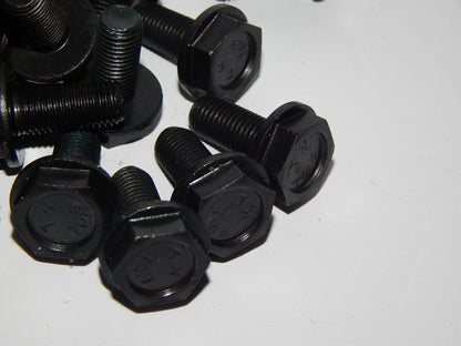100PCS M8 10.9 Hex Head Bolts M8x1x18 Black Crank - PREMIUM PARTS STORE