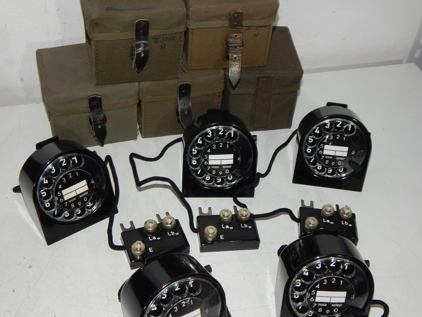 used BW Bund rotary dial for field telephone - BUND