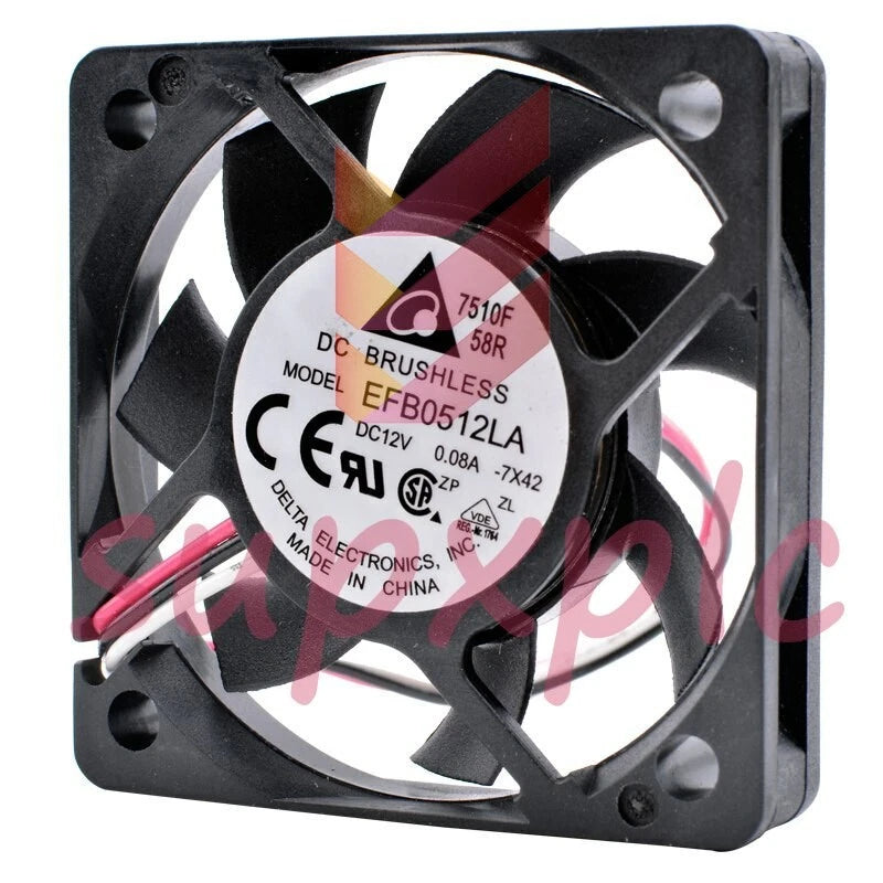 EFB0512LA 50x50x10mm 5cm 5010 DC 12V 0.08A Speed Monitoring Silent Cooling Fan