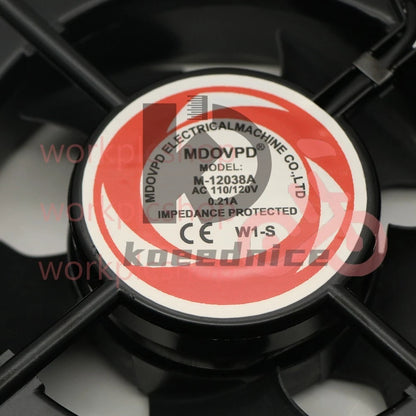 1PCS 2-wire high temperature cooling fan M-12038A W1-S 110/120V 0.21A