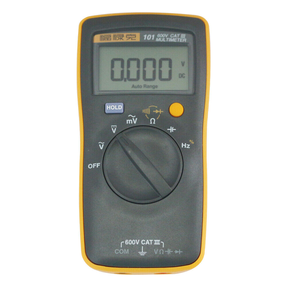 FLUKE 101 Basic Digital Multi-meter Portable Meter ACDC Volt Tester Industrial FLUKE