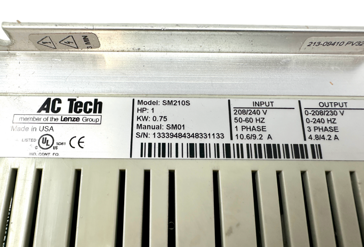 used Lenze AC Tech SM210S Inverter Drive - LENZE