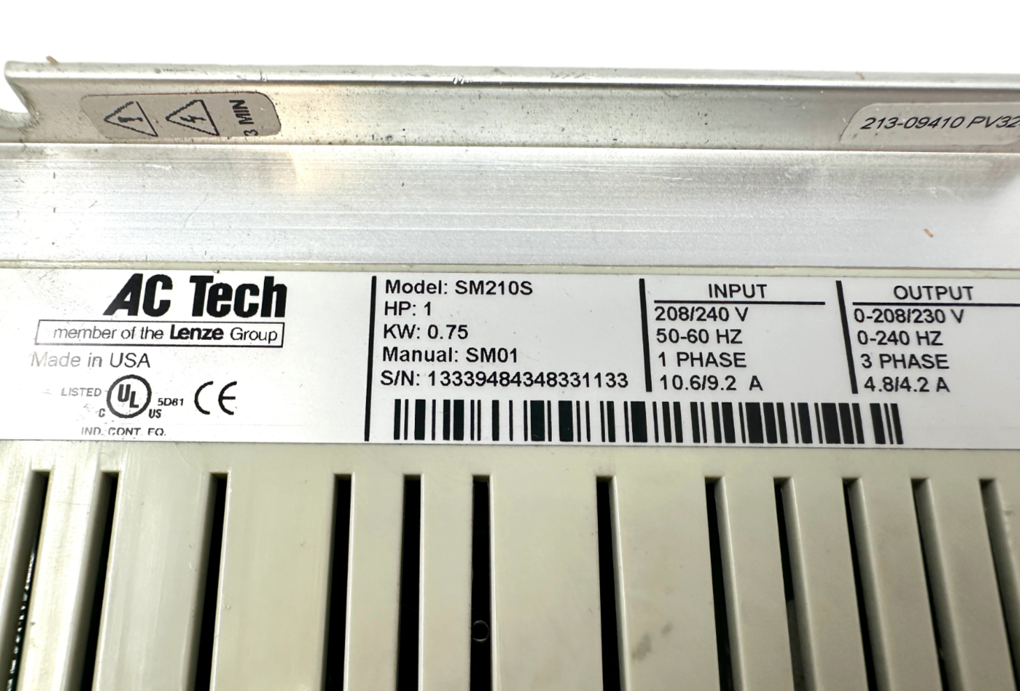 used Lenze AC Tech SM210S Inverter Drive - LENZE