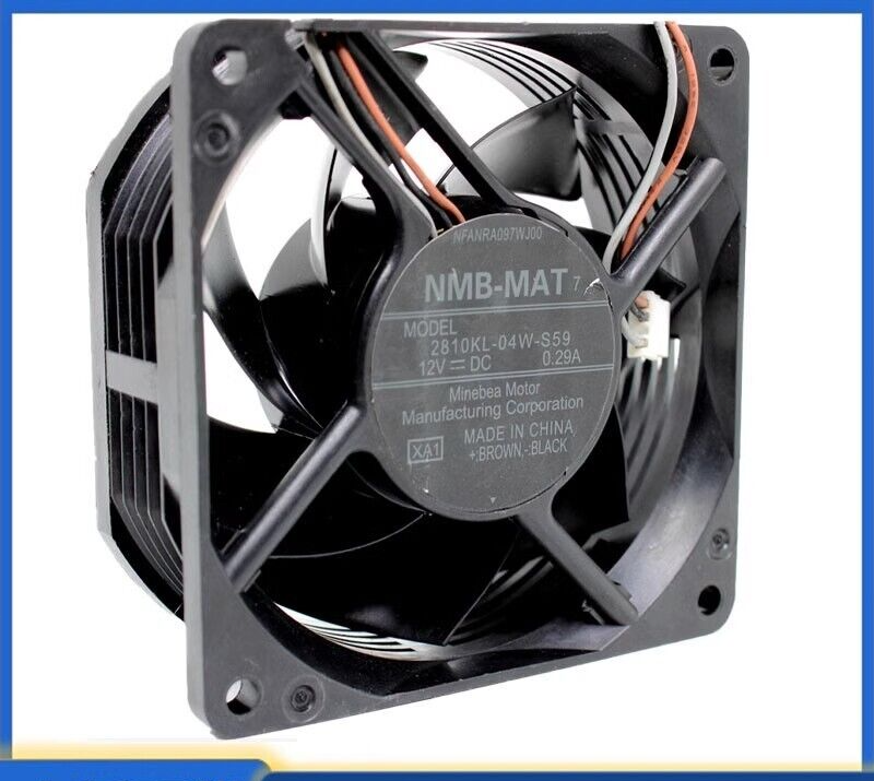 NMB 2810KL-04W-S59 DC12V 0.29A 60*60*25mm 3-Wire Cooling Fan