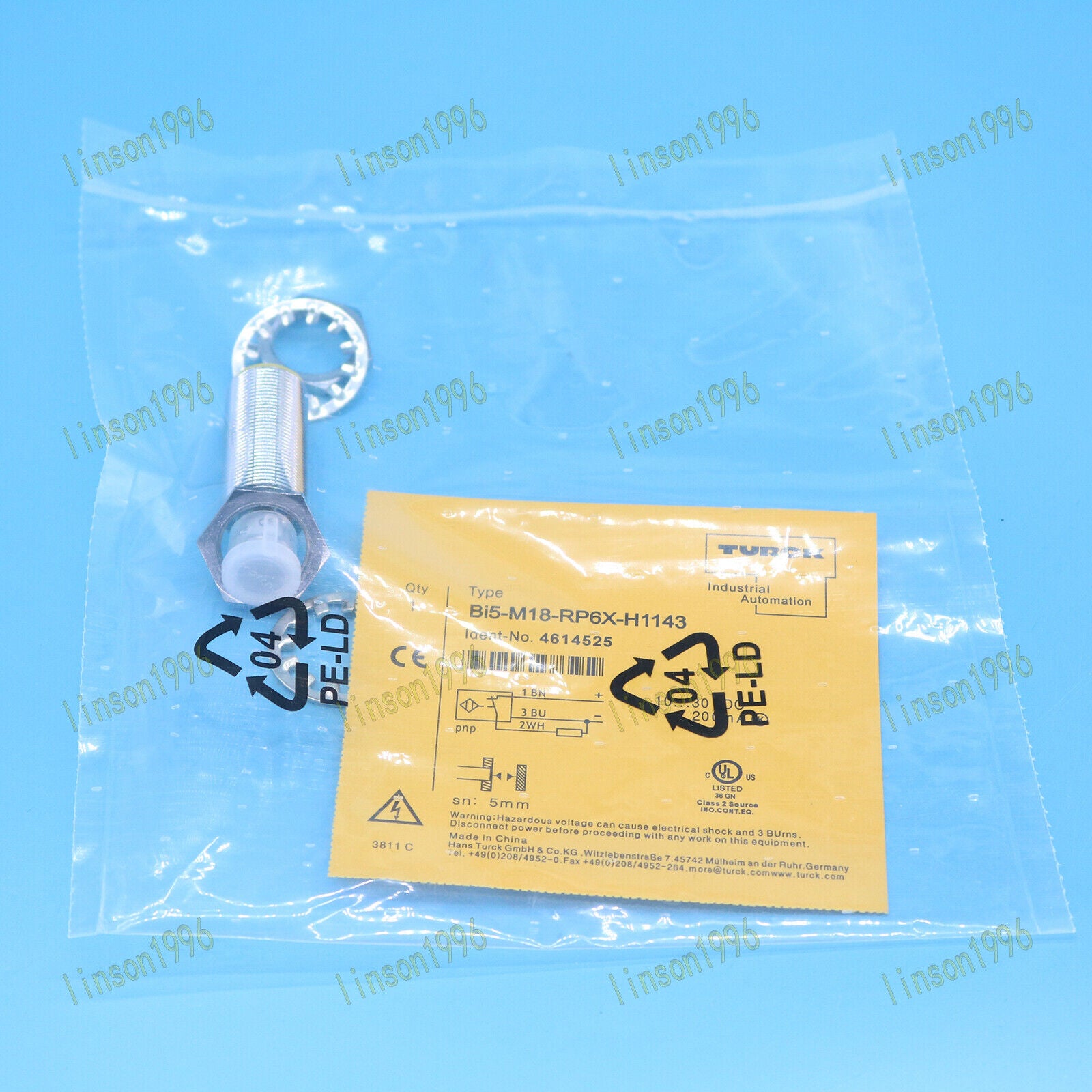 Turck Proximity Switch Sensor BI5-M18-RP6X-H1143 Fast Ship - TURCK