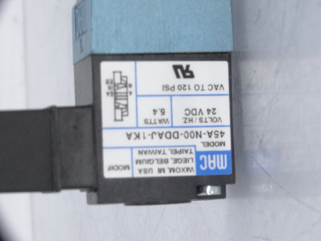 MAC VALVES INC 45A-N00-DDAJ-1KA VALVE: High-Quality Flow Control Valve - MAC VALVES INC