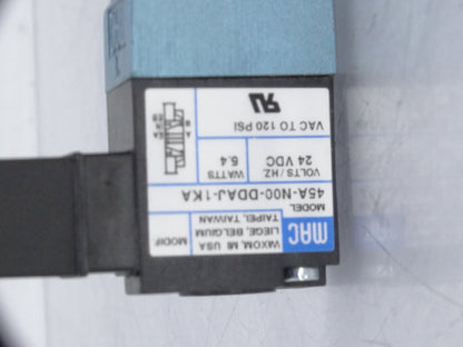MAC VALVES INC 45A-N00-DDAJ-1KA VALVE: High-Quality Flow Control Valve - MAC VALVES INC