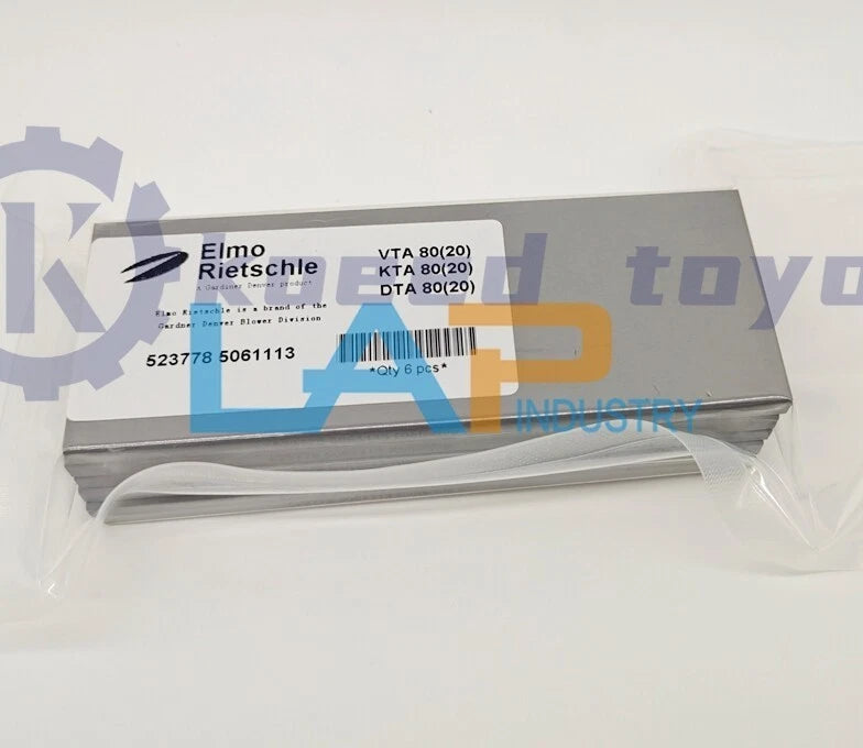 6PCS/PACK Carbon Vane 523778 526886 523851 FIT FOR Rietschle Pump DTA80 KTA80～