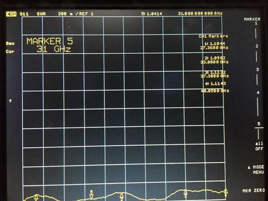 new QTY:1 YERKON 26.3-40GHz BJ320(WR28) Waveguide Coaxial Adapter Converter - YERKON
