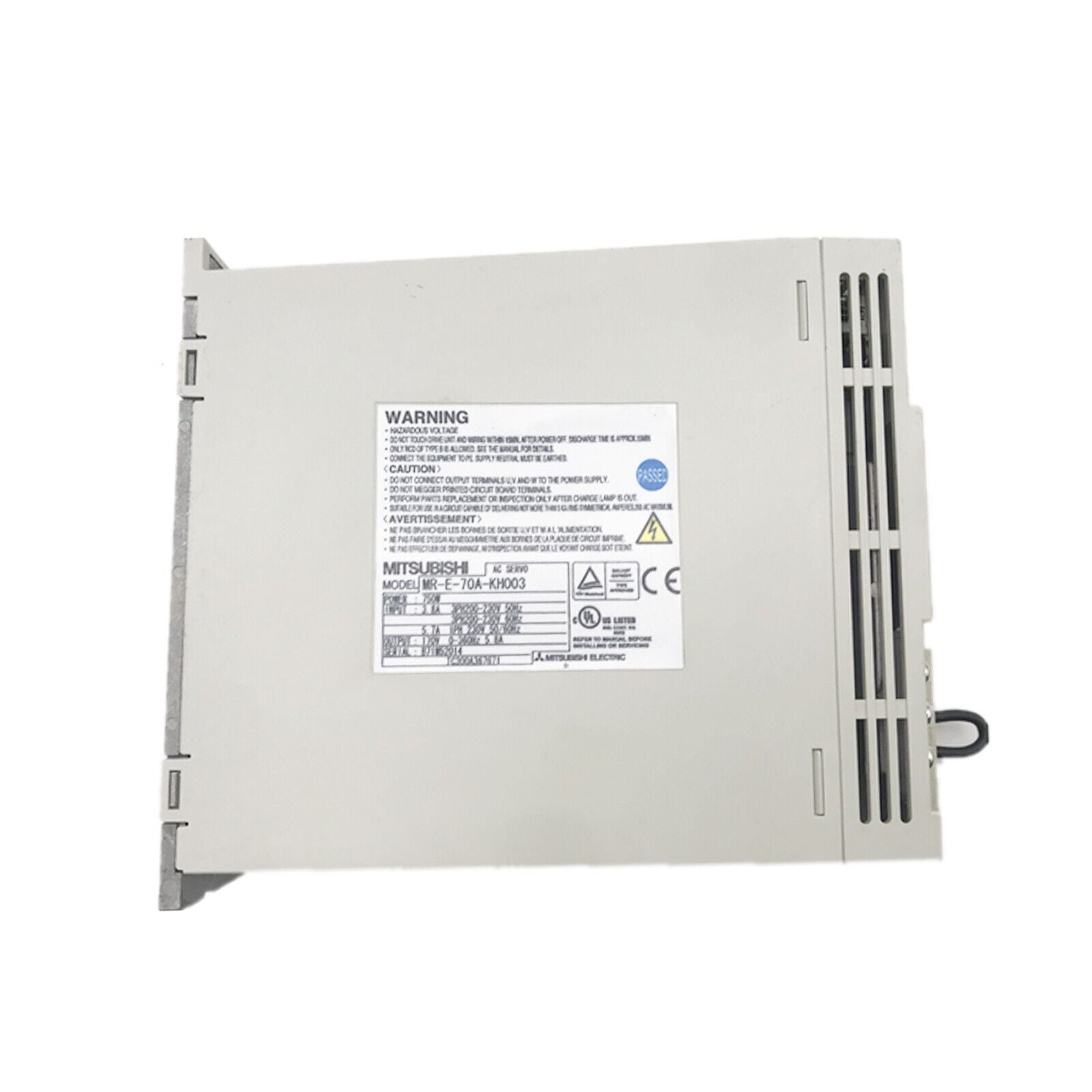 Mitsubishi MR-E-70A-KH003 Servo Drive | High-Performance Servo Motor Controller - MITSUBISHI