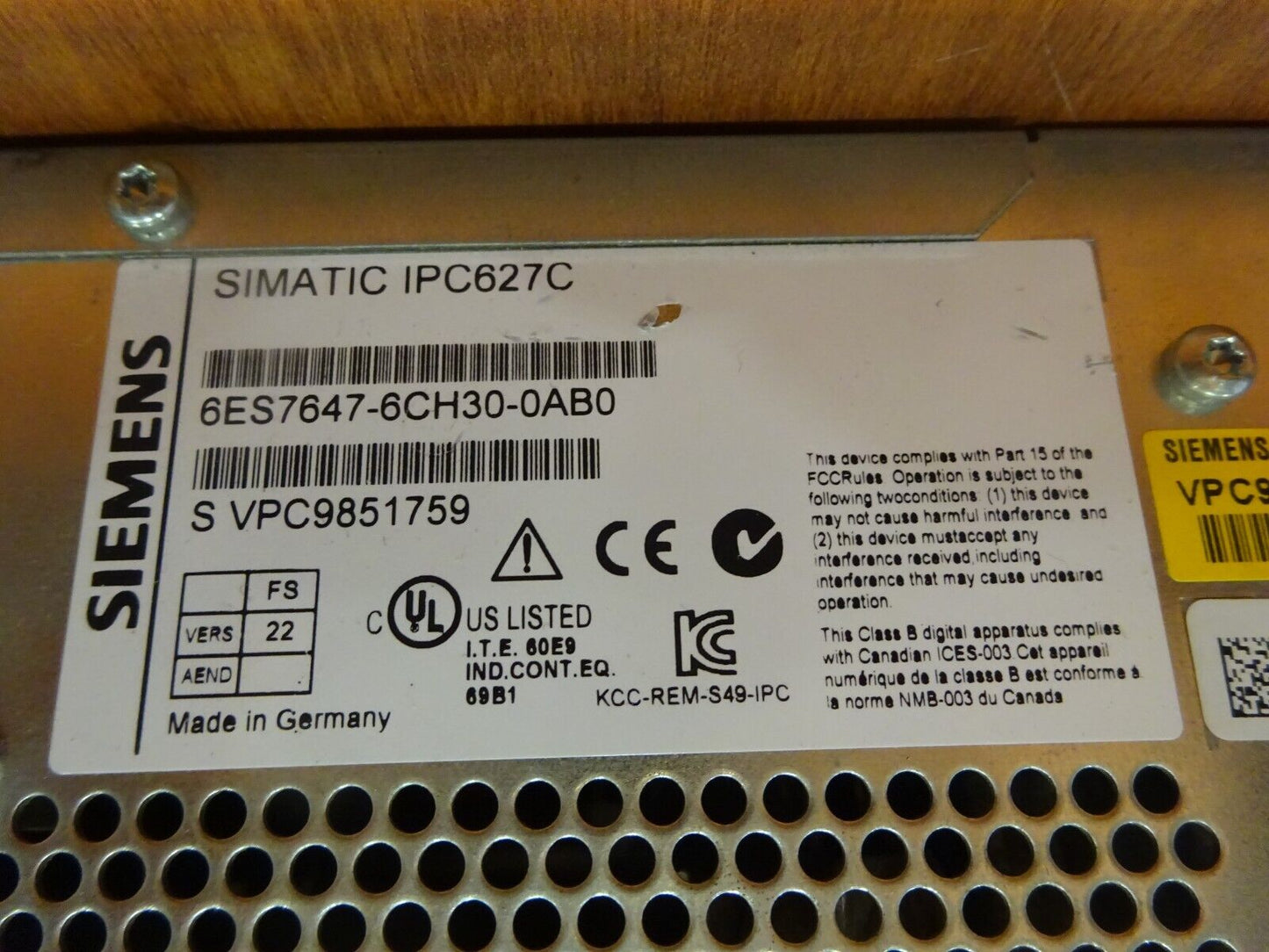 Brand New Module 6ES7647-6CH30-0AB0 - KOEED
