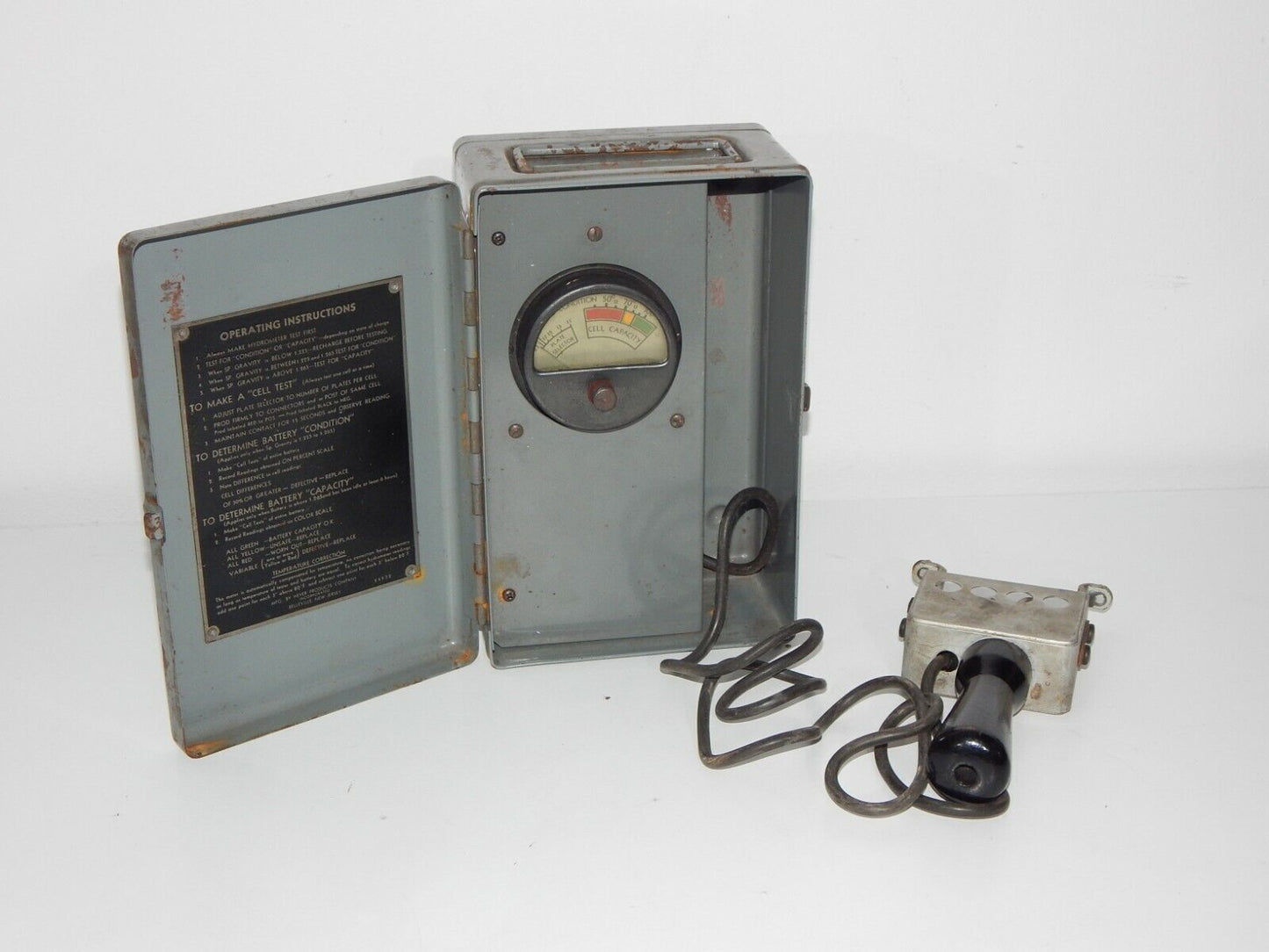 Used Meter Universal TESTER BATTERY MODEL 3-43 - Professional Battery Testing Tool for USA - METER UNIVERSAL