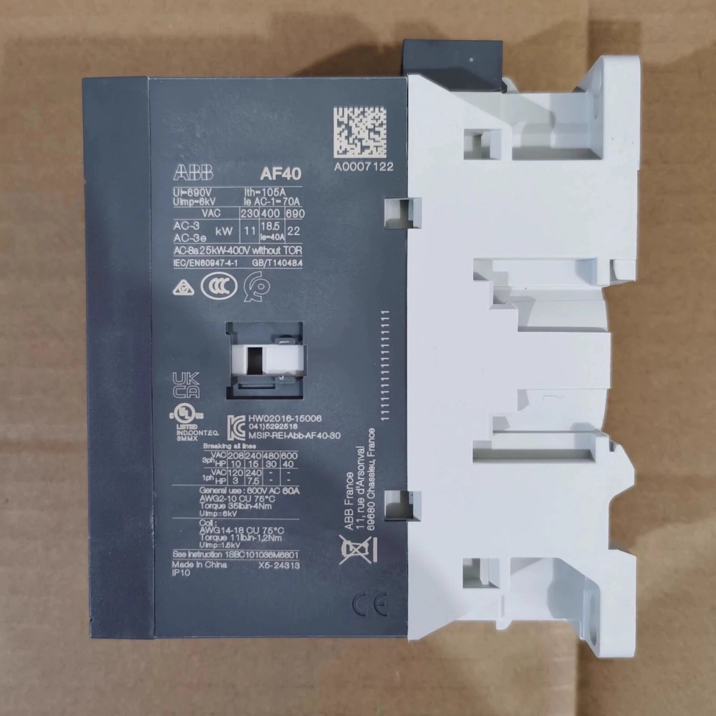 1PCS ABB Contactor AF40-30-00-11