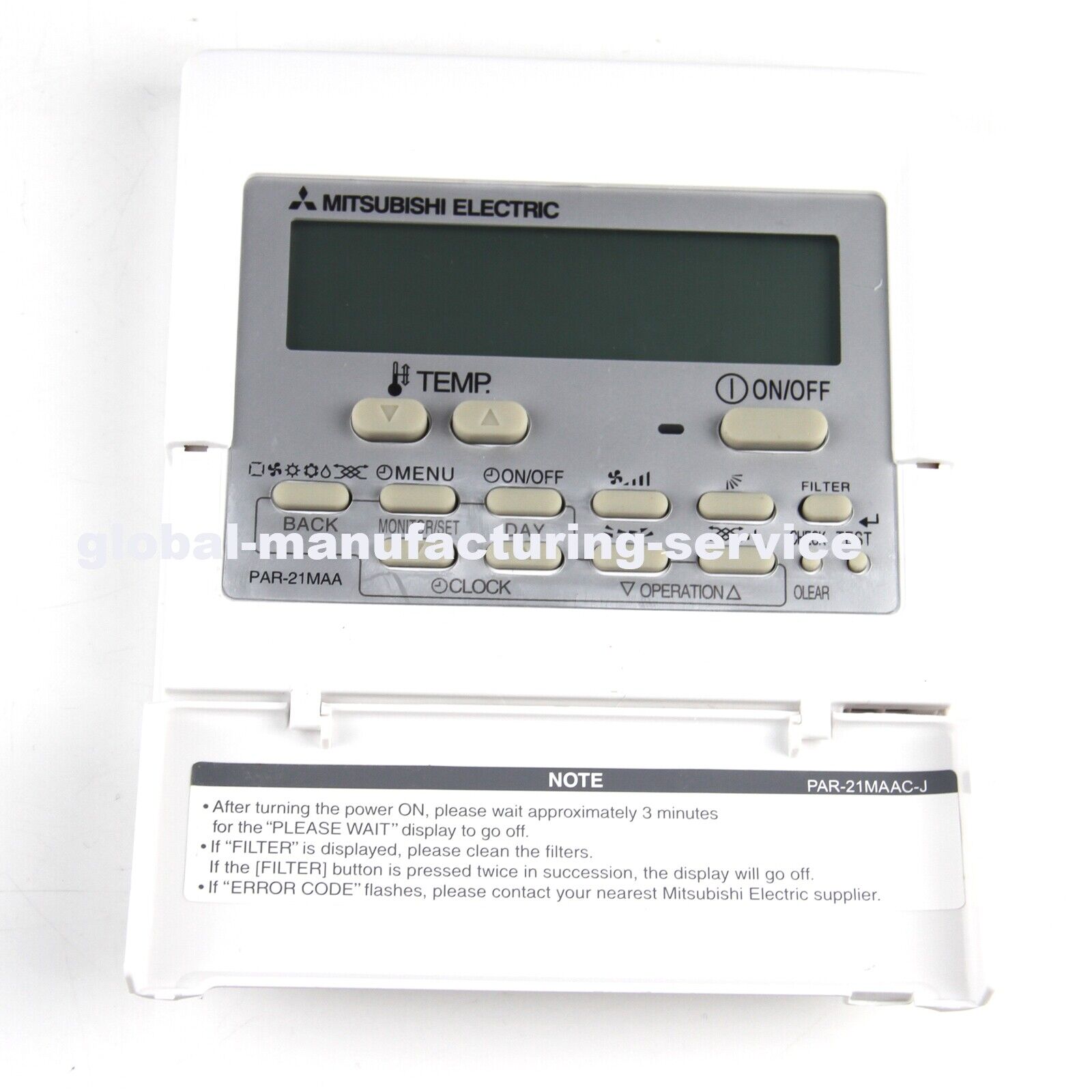 MITSUBISHI PAR-21MAA Central AC Wire Controller - MITSUBISHI