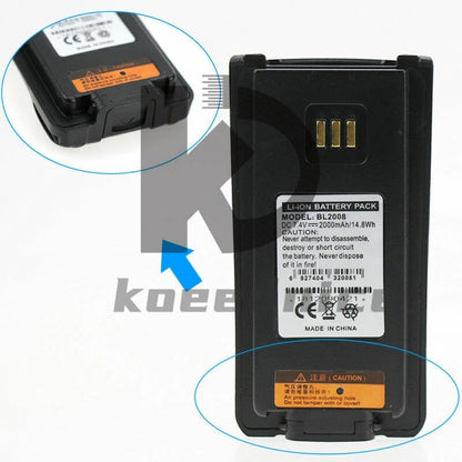 2pcs BL2008 Battery for HYTERA PD700 PD782U PD706U PD782G PD786G PD786G PD786