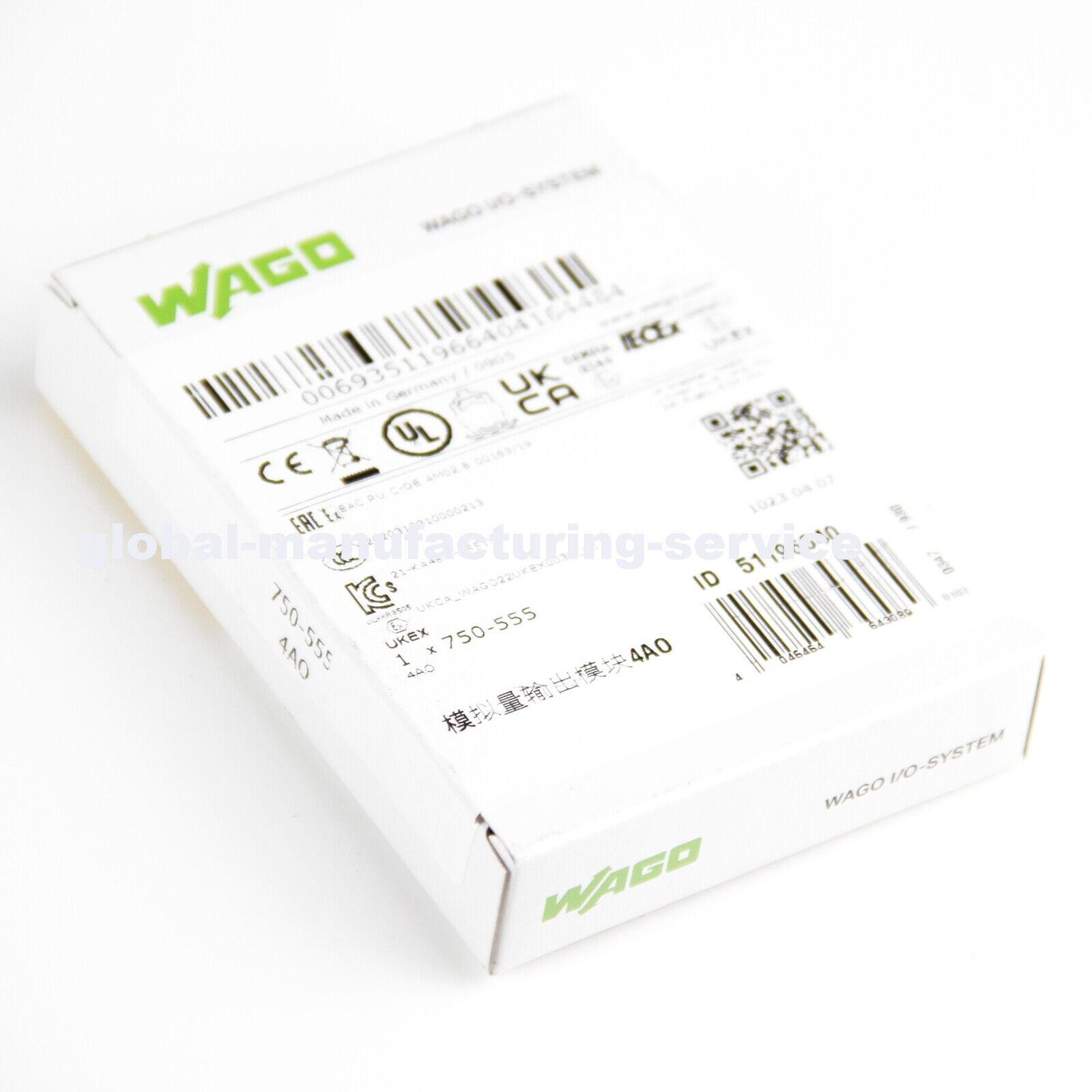 new WAGO 750-555 4 Channel analog output module WAGO