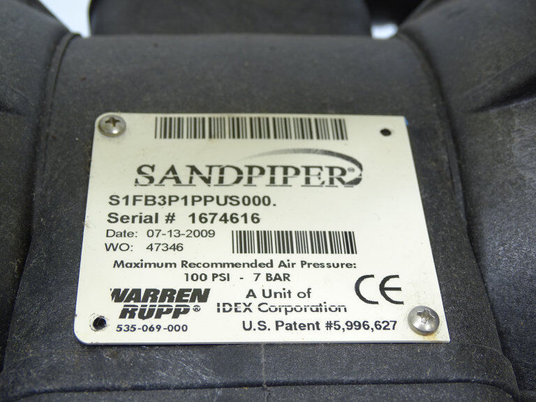 Warren Rupp S1FB3P1PPUS000 PUMP - WARREN RUPP
