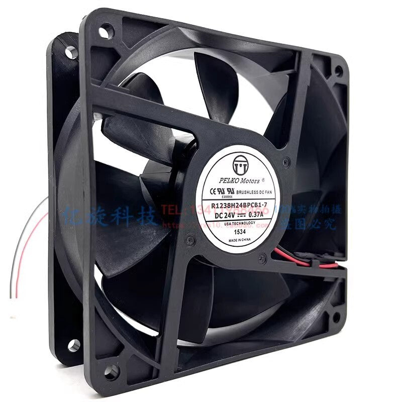 PELKO Motors R1238H24BPCB1-7 DC24V 0.37A 2-wire inverter cooling fan