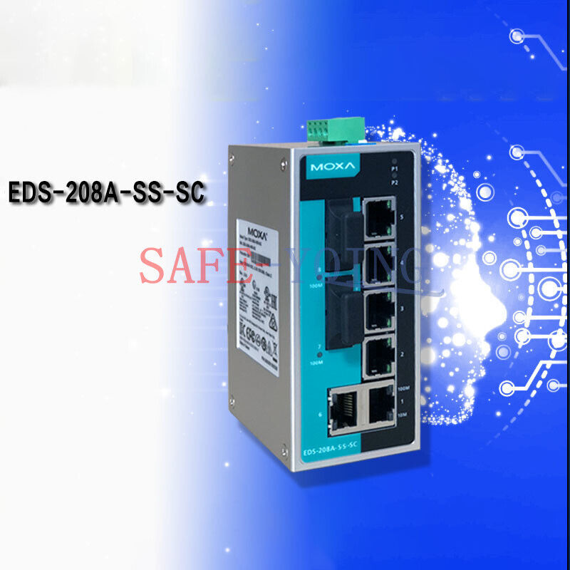 new 1x  MOXA EDS-208A-SS-SC Ethernet switch