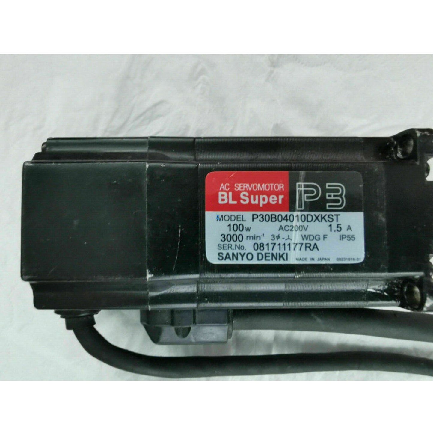 Used Sanyo Denki Servo Motor P30B04010DXKST - High Quality Industrial Motor - SANYO DENKI