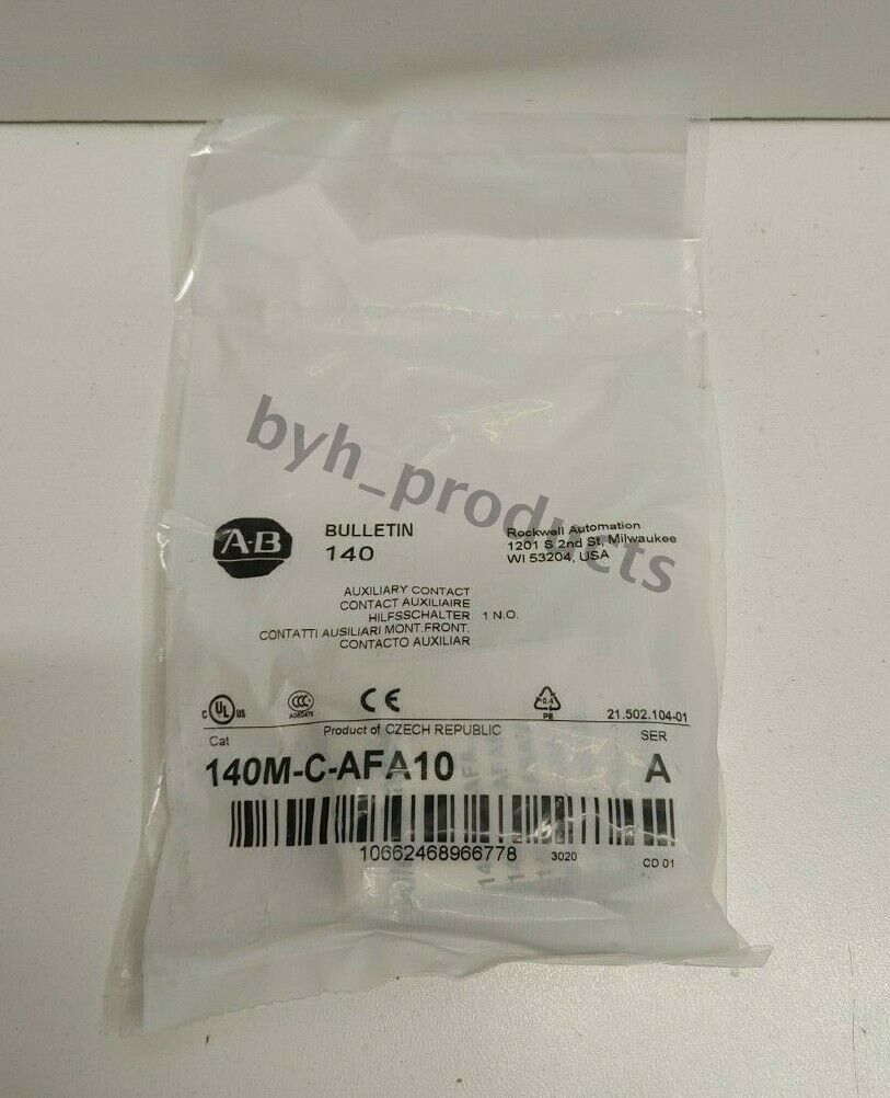 140M C AFA10 Aux Block for Allen-Bradley 140MCAFA10 New Sealed 1PC - ALLEN-BRADLEY