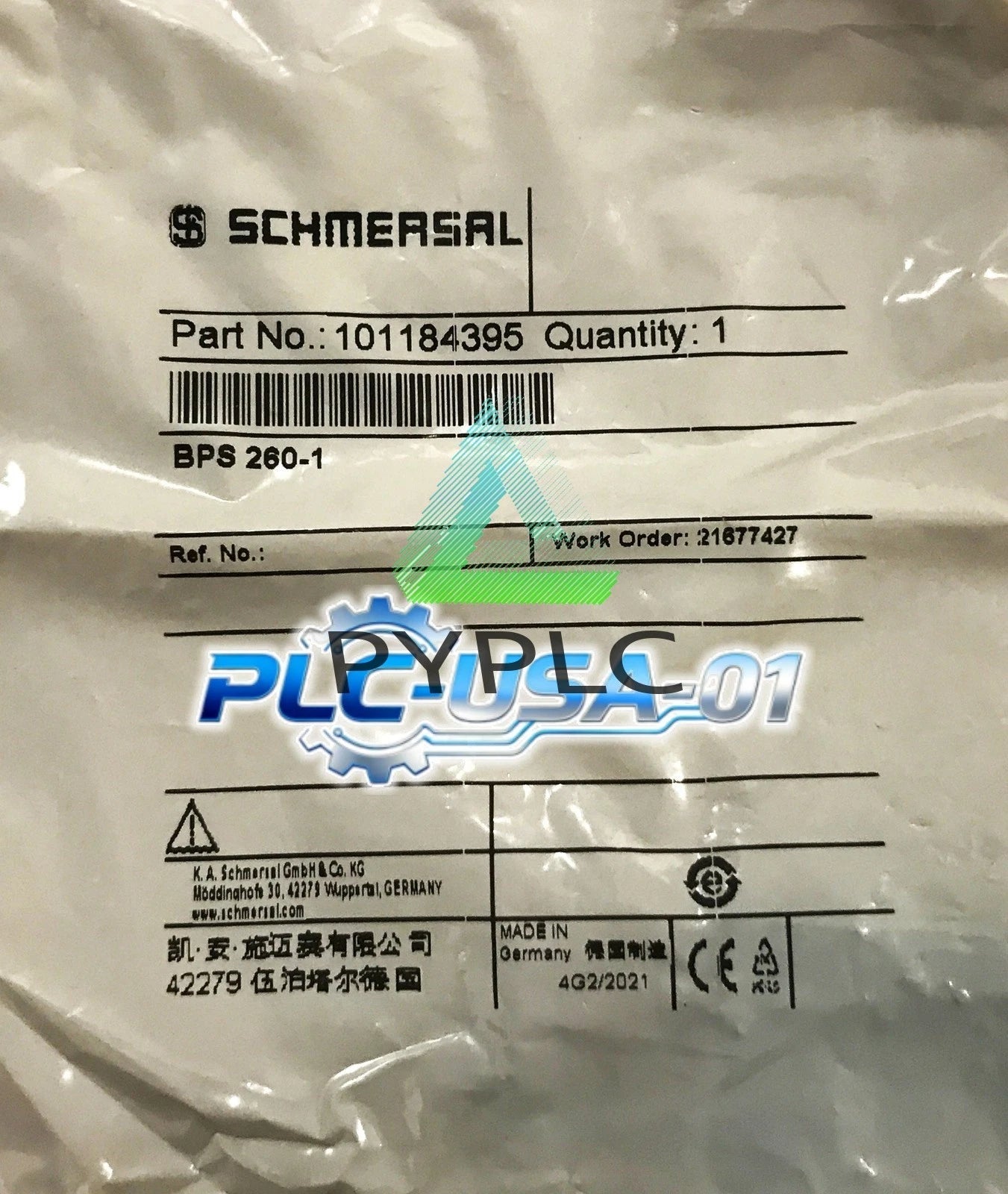 1PCS Schmersal BPS 260-1 Actuator Sensor Magnet BPS260-1 Deliver quickly