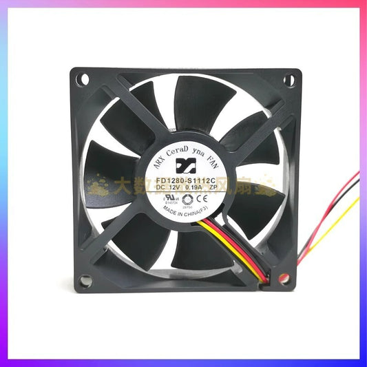 ARX FD1280-S1112C 8025 DC12V 0.19A 8CM 3-Wire Inverter Cooling Fan