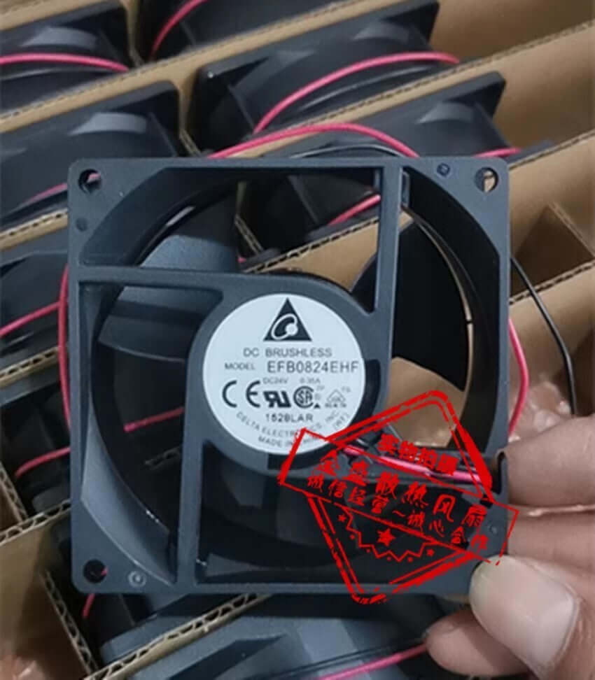 new Delta EFB0824EHF 8032 DC24V 0.35A 8CM 2-Wire Inverter Cooling Fan