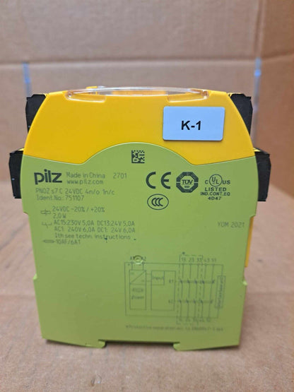 new Pilz Safety Relay PN0Z s7 C 24VDC Ident.No. 751107 - PILZ