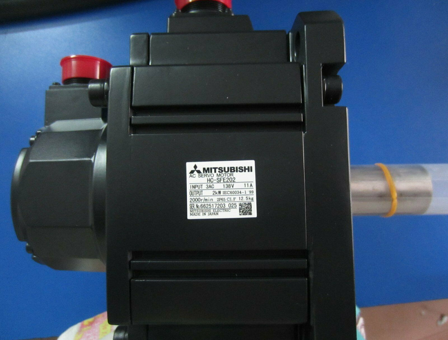 Used Mitsubishi HC-SFE202 2KW Motor - MITSUBISHI