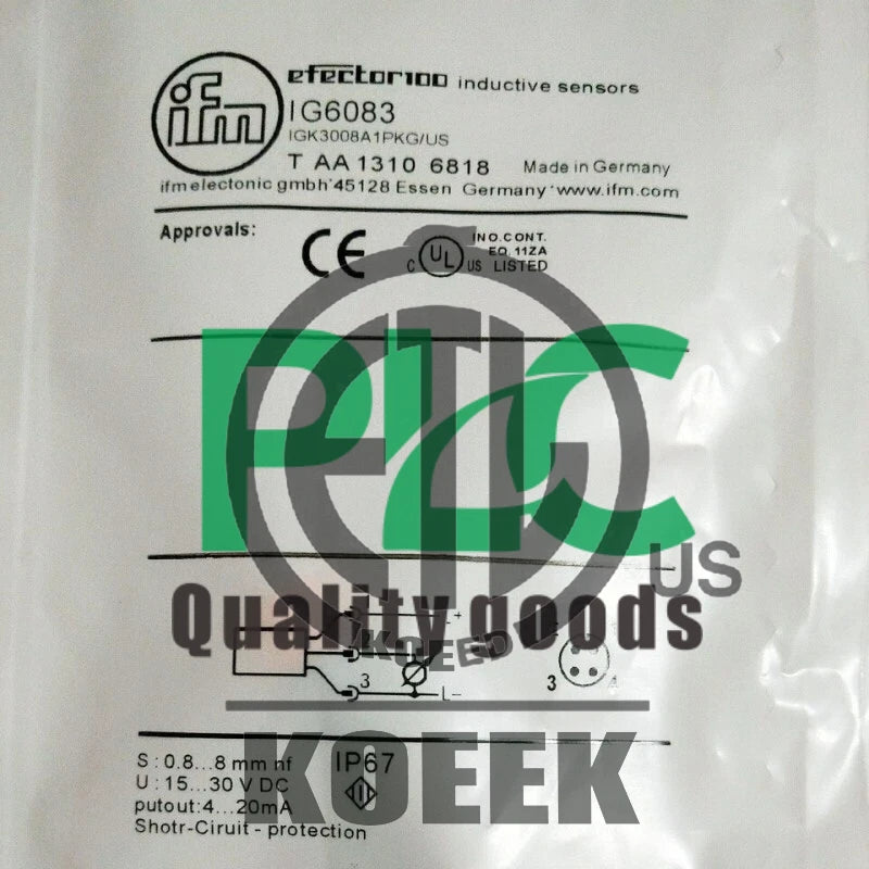1PCS IIG6083 FM IG6083 Inductive Proximity Switch Sensor Fast Shipping