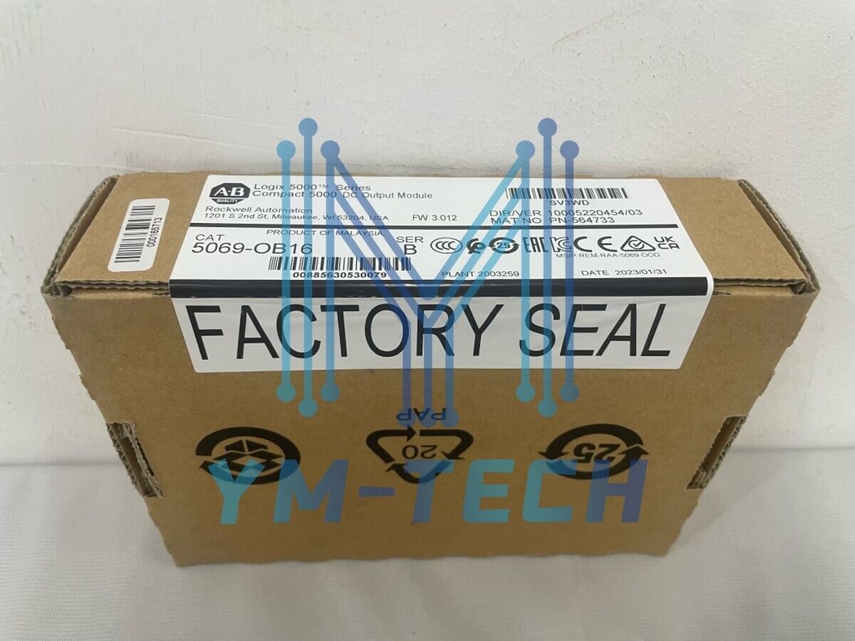 new  Factory Sealed Allen Bradley 5069-OB16 SER B Compact 5000 DC Output Module