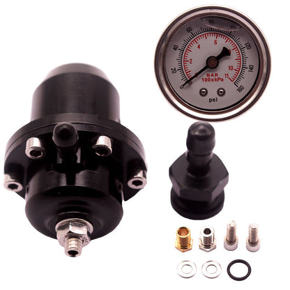 Racing FPR+Fuel Pressure Regulator Gauge For Honda B16 B18 B17 B20 Si LS GSR D16