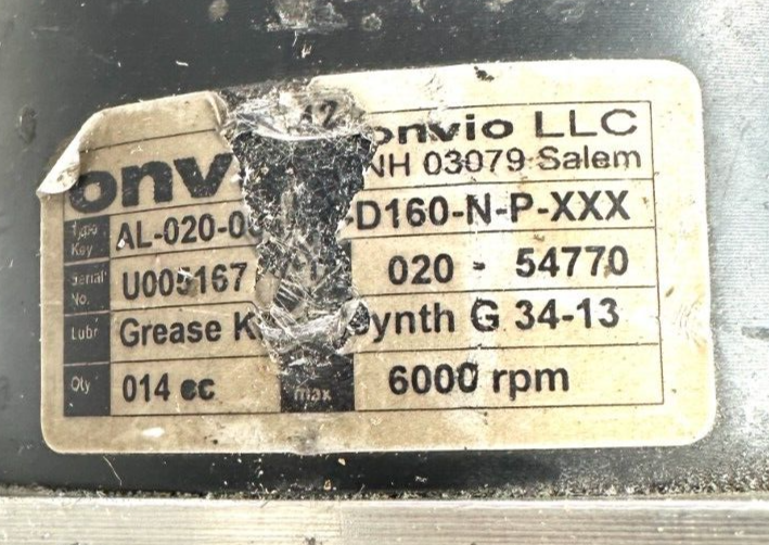 used Allen Bradley MPL-D310P-HJ22AA Servo Motor Onvio Gear Reducer - ALLEN BRADLEY