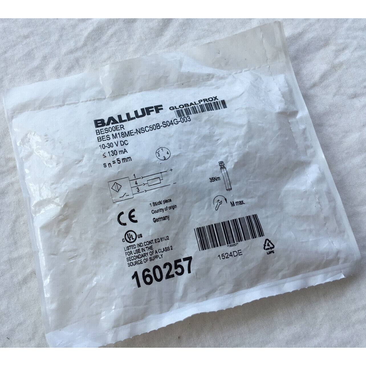 Balluff Proximity Switch BES M18ME-NSC50B-S04G-003 - BALLUFF