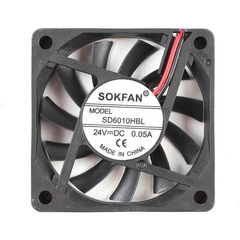SOKFAN SD6010HBL 6010 24V 0.05A 2-wire cabinet axial heat dissipation fan