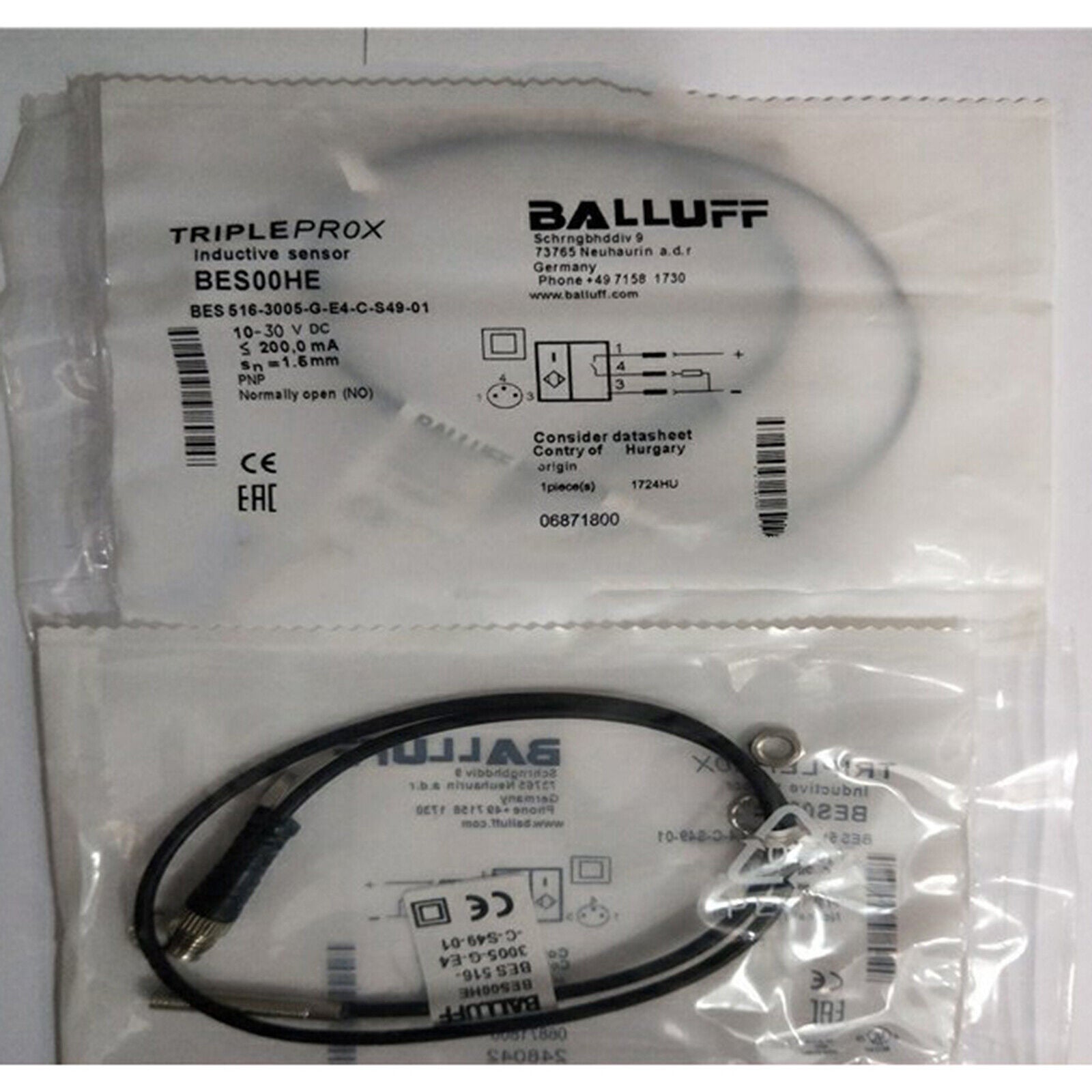 1PC BALLUFF BES 516-3005 Proximity Switch - BALLUFF
