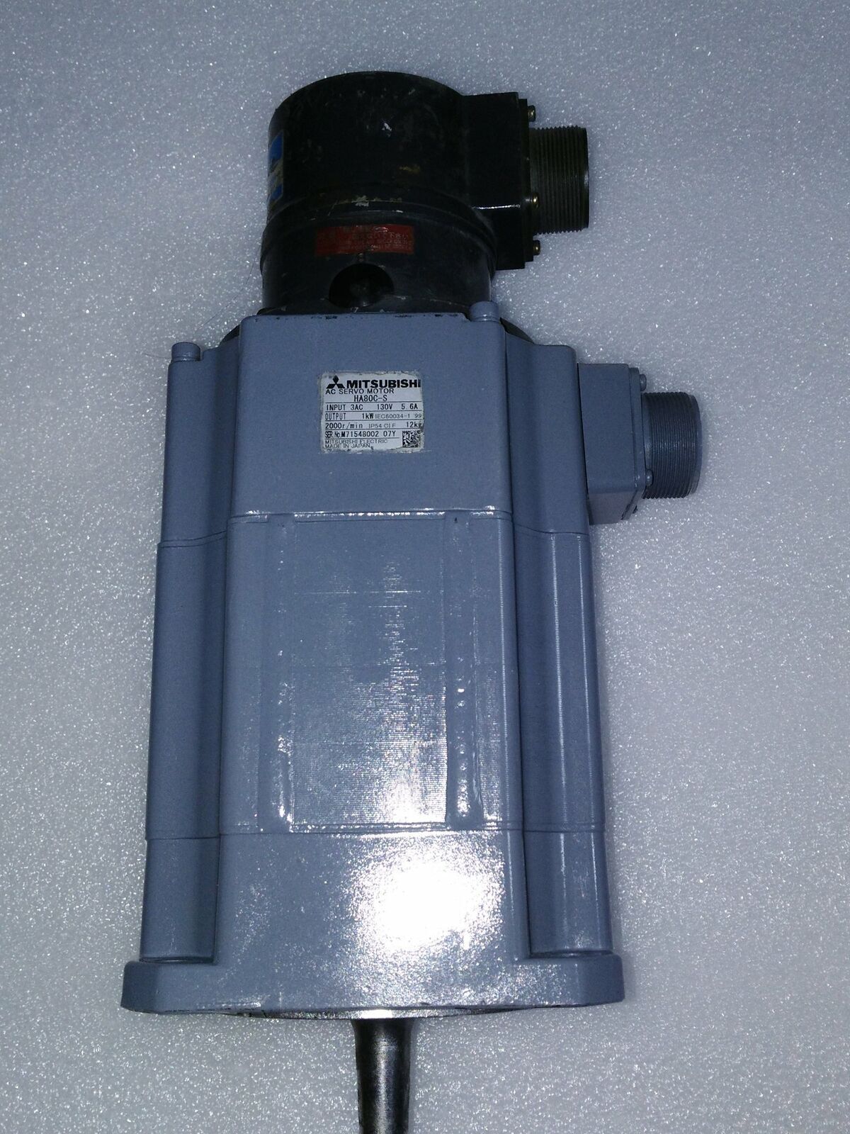 used Mitsuboshi HA80CS Servo Motor Tested Good Condition - MITSUBISHI