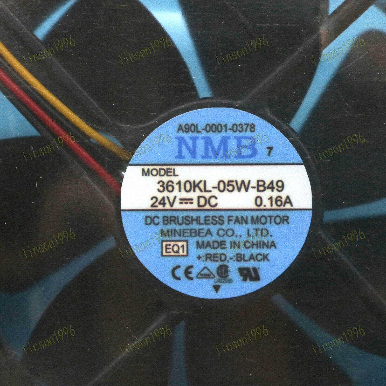 24V 0.16A 90x90x25mm Fanuc A90L-0001-0378 Fan NMB 3610KL-05W-B49 - FANUC