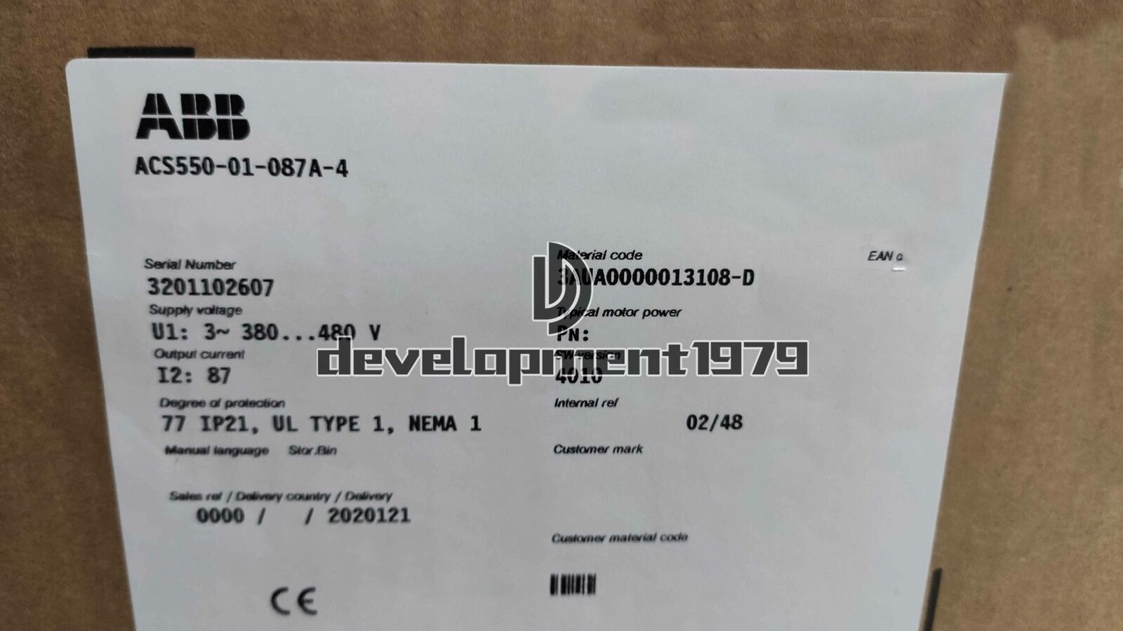 ONE ABB Inverter 550-01-087A-4 - ONE ABB