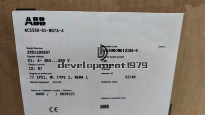 ONE ABB Inverter 550-01-087A-4 - ONE ABB