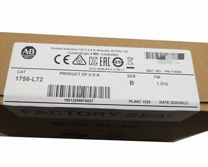 Allen Bradley 1756-L72 ControlLogix 4MB Controller PLC Processor - ALLEN BRADLEY